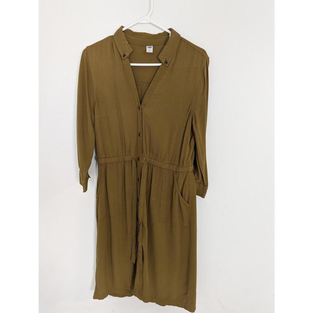 Old Navy Women's Midi Shirt Dress Size Medium Modest